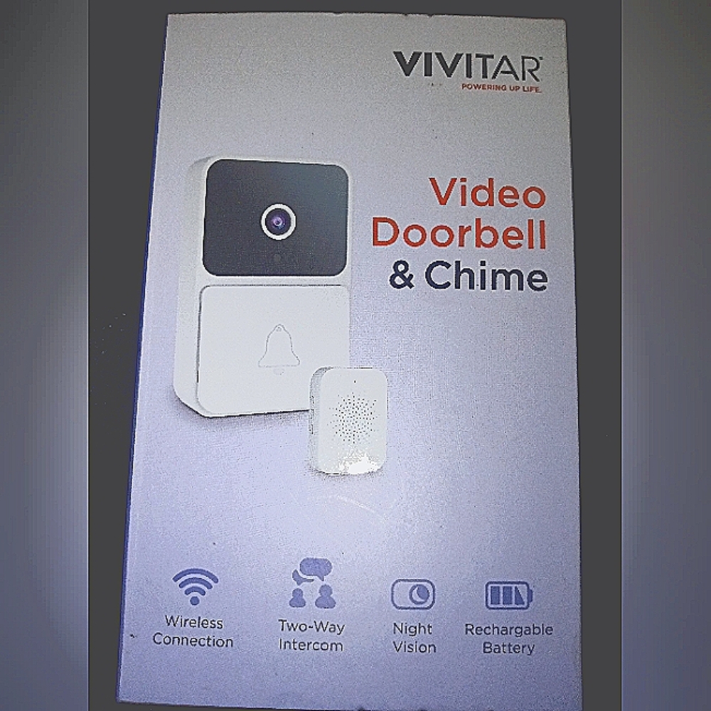 Vivitar video doorbell and chime alert